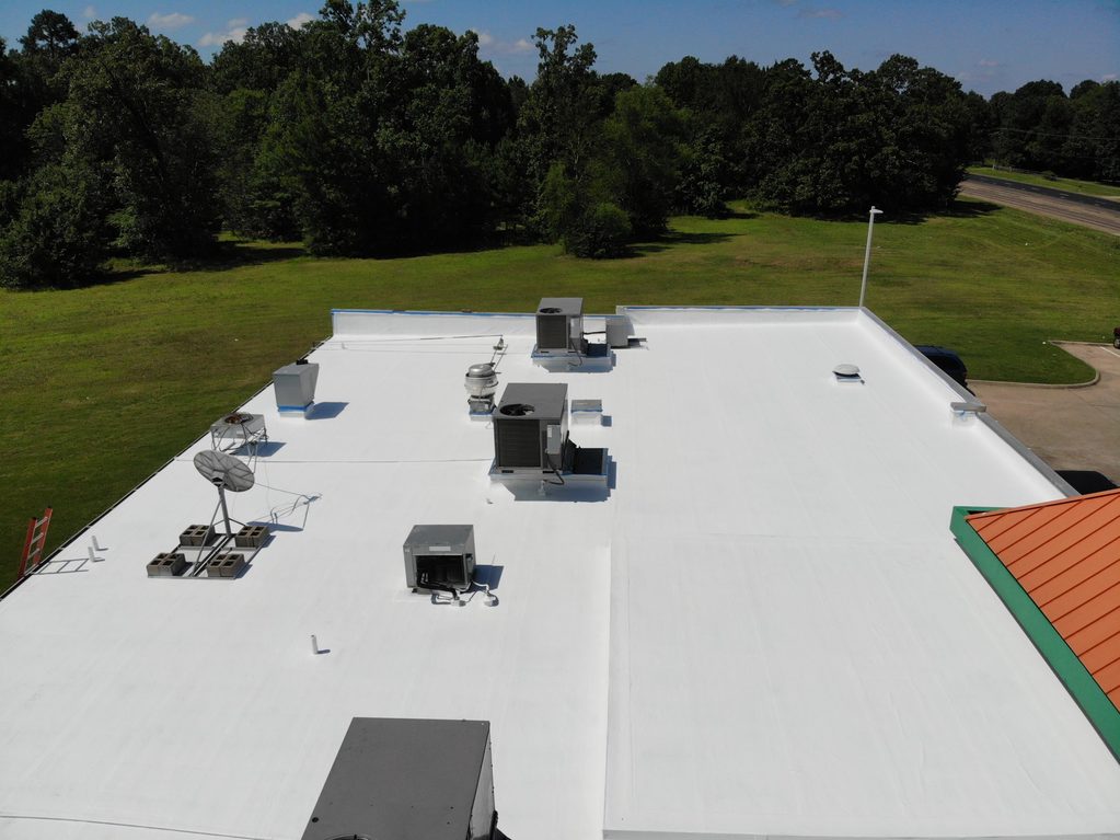 white coatings roof